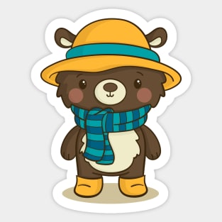 Winter bear Sticker